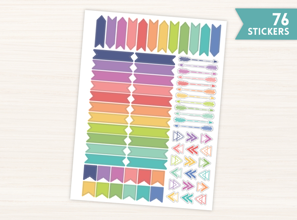 Colorful Banner Stickers by PurpleTrail