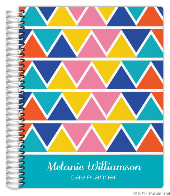 Tropical Triangles Custom Day Planner 8.5x11 Weekly Planners