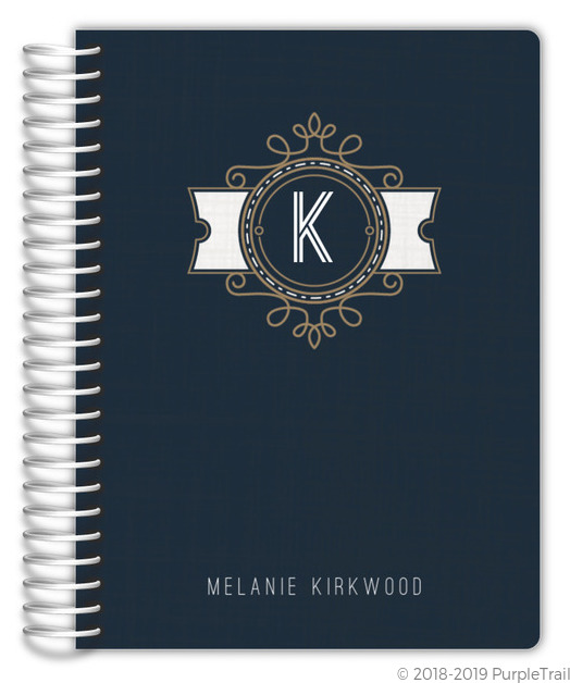 Modern Crest Monogram Custom Student Planner Student Planners