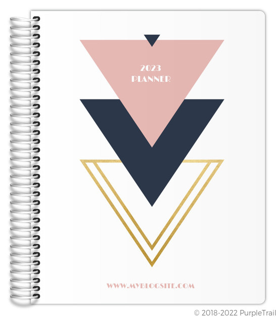 Modern Geometric Triangle Content Planner Content Planners