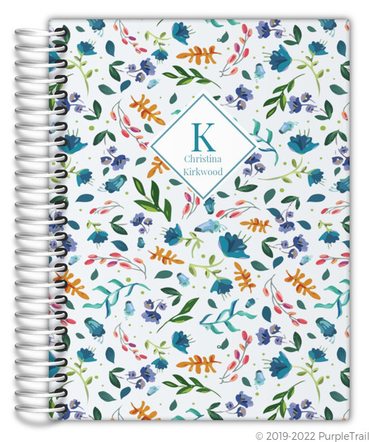 Modern Floral Print Journal 6x8 Custom Journals