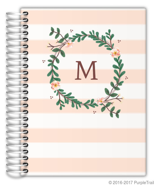 Floral Monogram Planner Weekly Planners