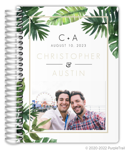 Tropical Green Leaves LGBT Wedding Planner Gay and Lesbian Wedding Planners