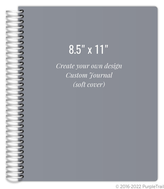 8.5x11 Soft Cover Journal Create Your Own Design Custom Journals