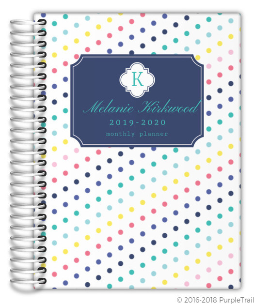 Simply Stunning Monogram Custom Monthly Planner Monthly Planners