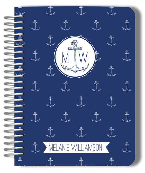 Navy Anchor And Stripes Monthly Planner Monthly Planners