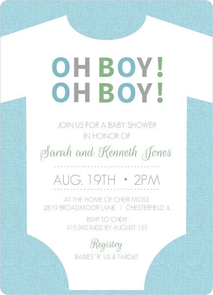 Featured image of post Oh Boy Baby Shower Invites