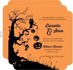 Halloween Wedding Invitations & Halloween Wedding Invites ...
