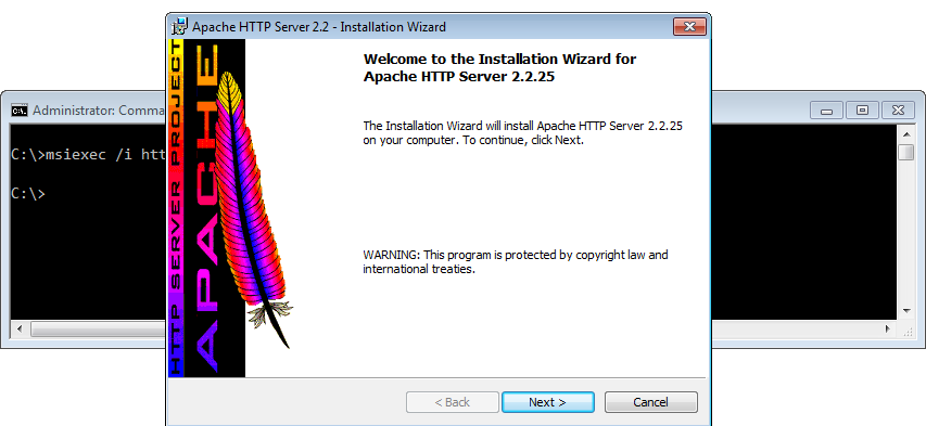 installation wizard press Next
