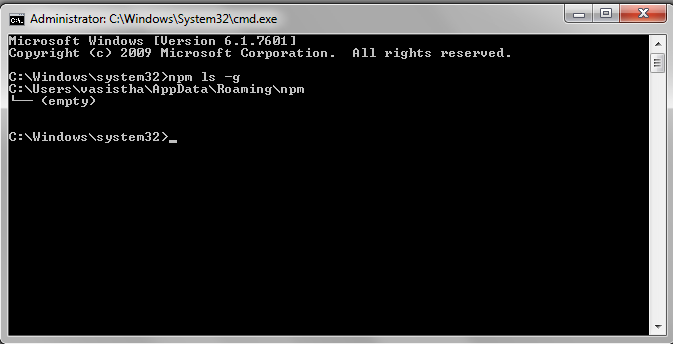 Node.js Installation Confirmation