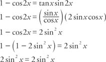 Double Angle And Half Angle Identities