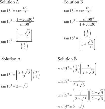 Tangent Identities