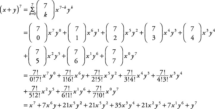 Binomial Coefficients And The Binomial Theorem