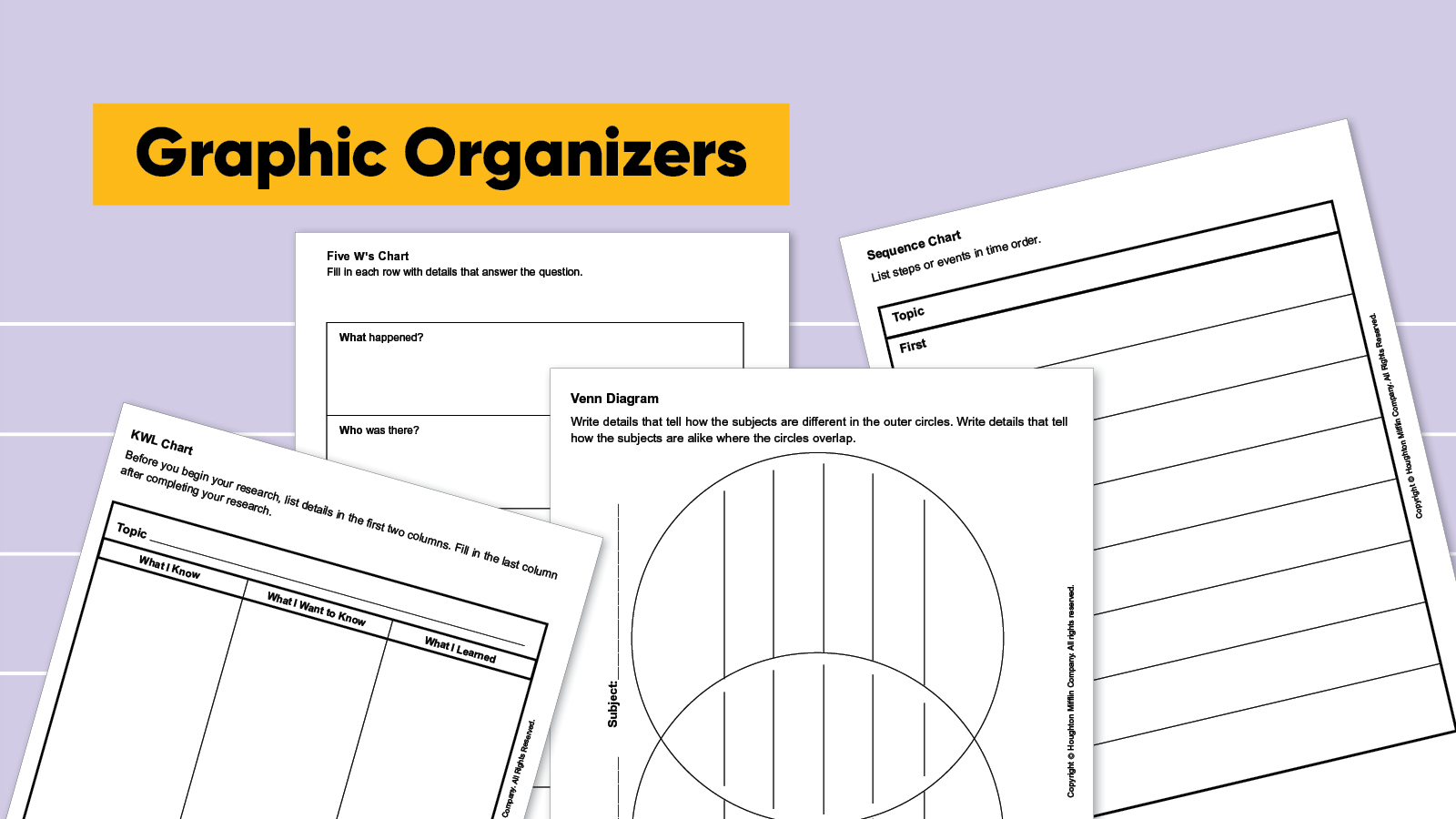 Free Graphic Organizer Templates