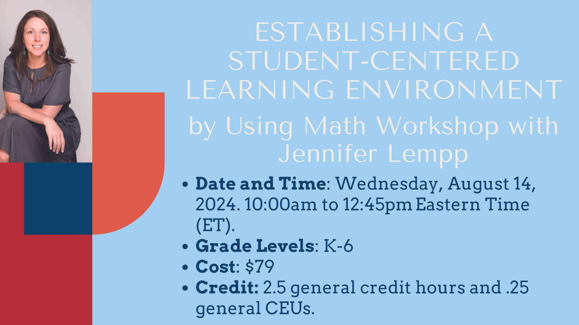 Establishing a Student-Centered Learning Environment Event