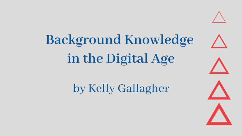 Background Knowledge in the Digital Age