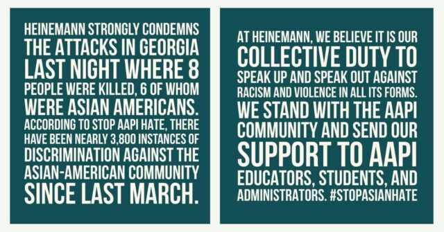 Statement on anti asian hate