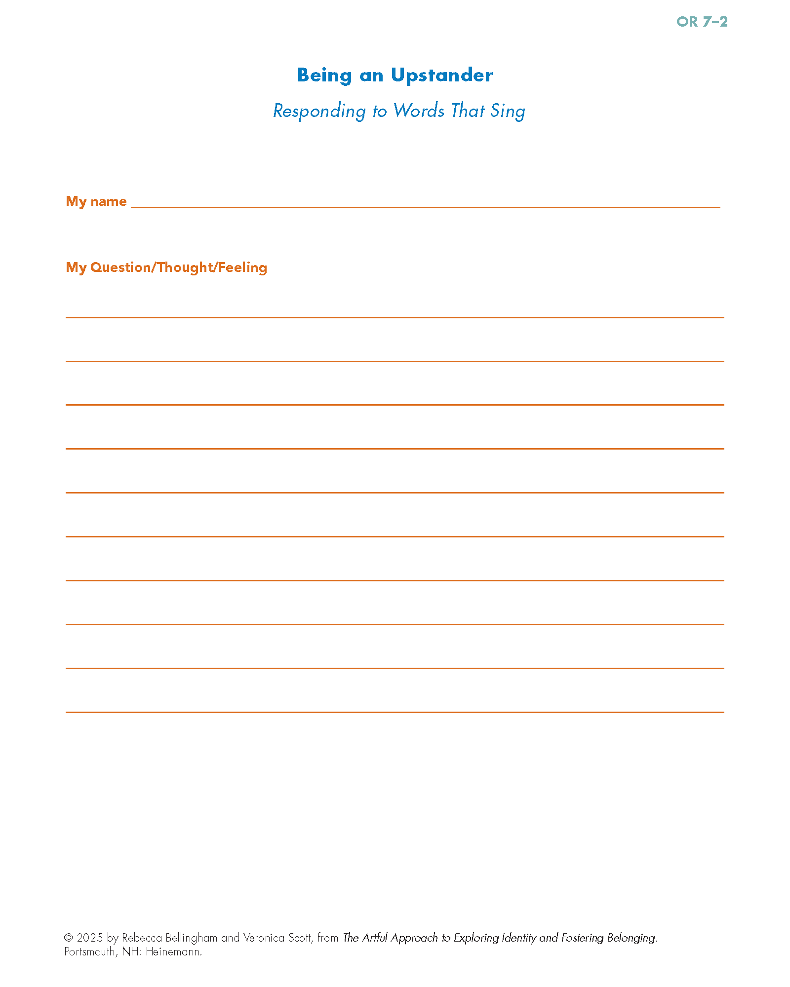 Being an Upstander: Responding to Words That Sting, Fig