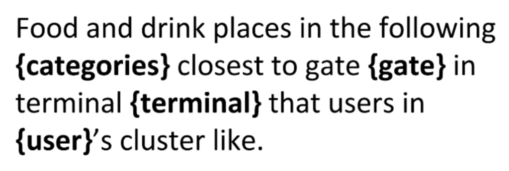 Parameters for a clustering recommendation engine