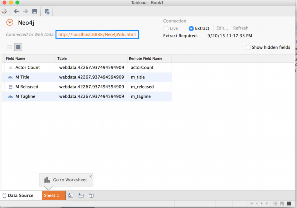 A Tableau Web Data Connector (WDC) notebook