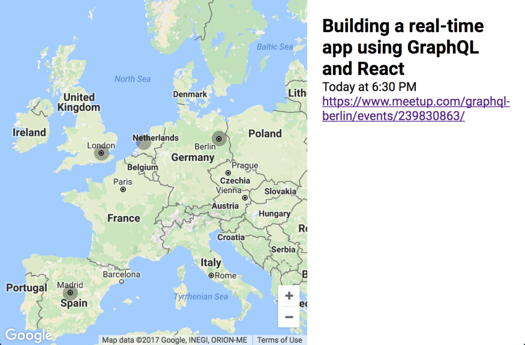 The GraphQL Map powered by the Neo4j integration
