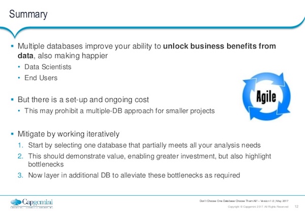 Summarizing the use of multiple databases.