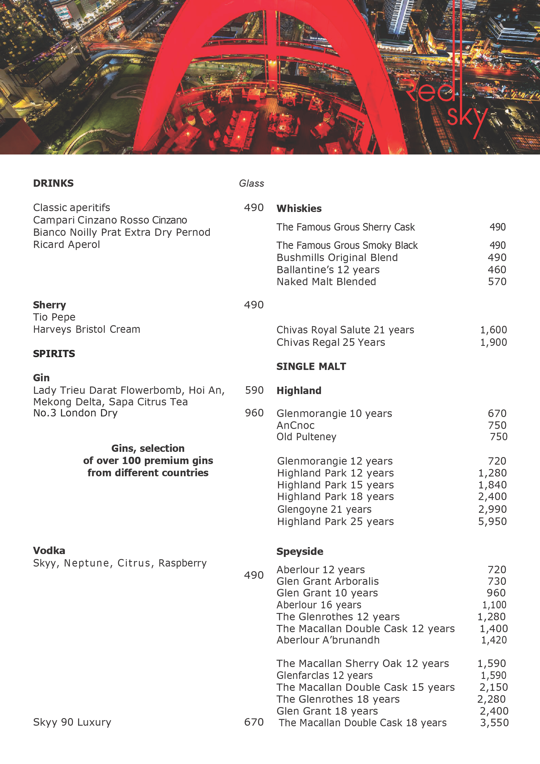 盛泰澜曼谷中央世界商业中心酒店的RedSky 屋顶酒吧