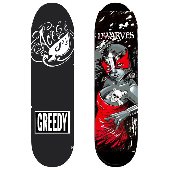 [SIGNED] DWARVES SheWhoCanNotBeNamed Illustrated Skatedeck by Aces & 8’s  thumb