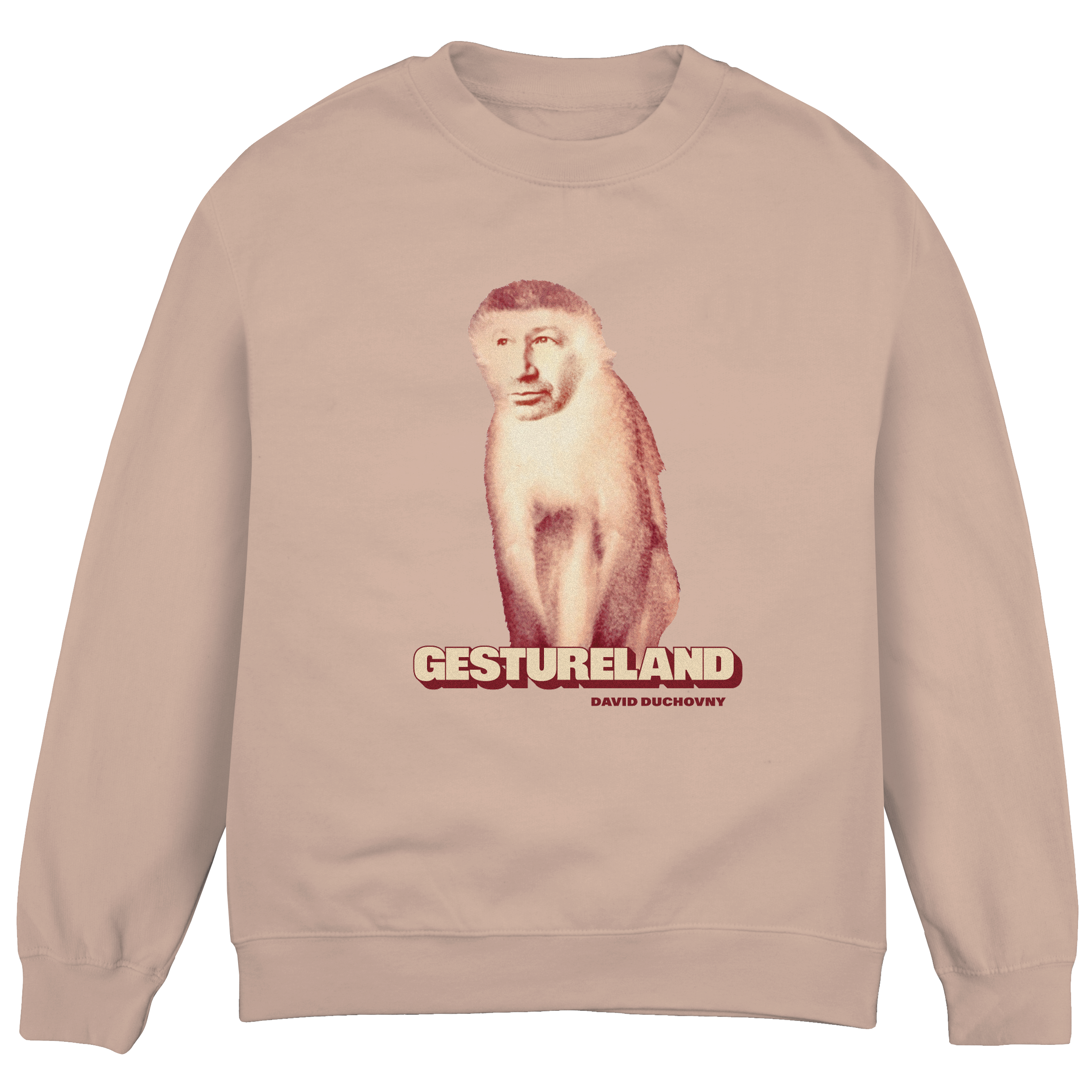 Gestureland Monkey Crewneck Sweatshirt | David Duchovny | Online