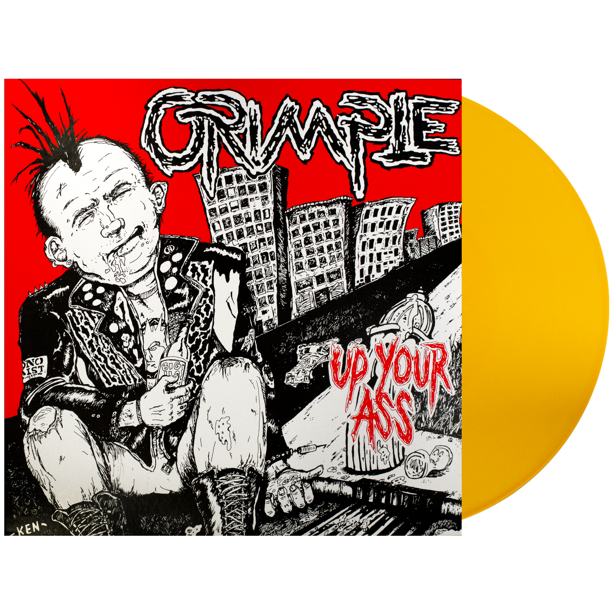 Grimple: Up Your Ass Vinyl LP | Tankcrimes | Online Store, Apparel