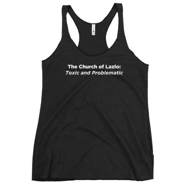 Toxic and Problematic Ladies Racerback Tank thumb