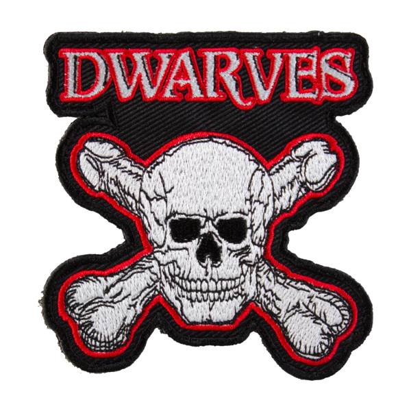 Logo Embroidered Velcro/Sew On Patches Dwarves Online Store