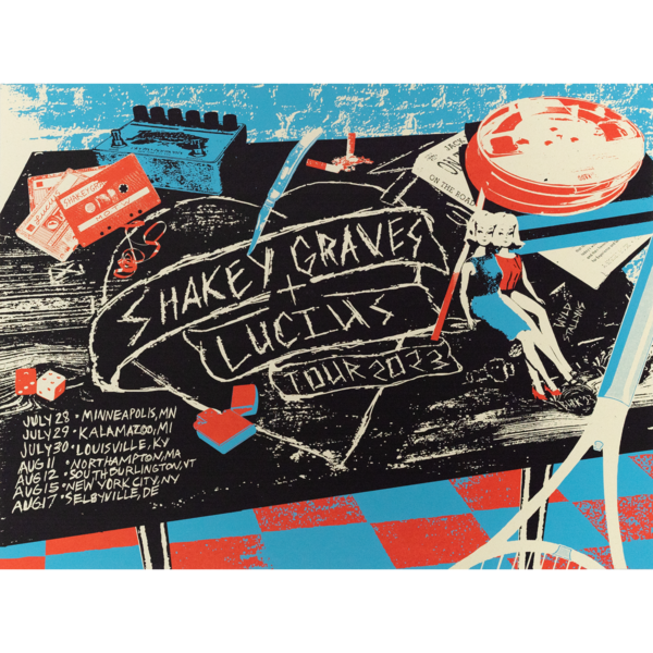 Lucius x Shakey Graves Tan Poster thumb