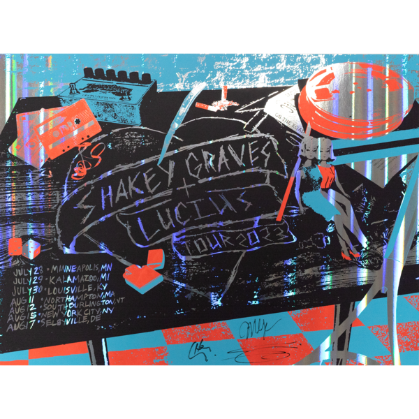 [SIGNED] Lucius x Shakey Graves Foil Poster thumb