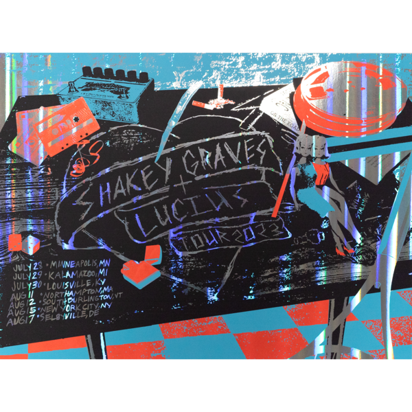 Lucius x Shakey Graves Foil Poster thumb