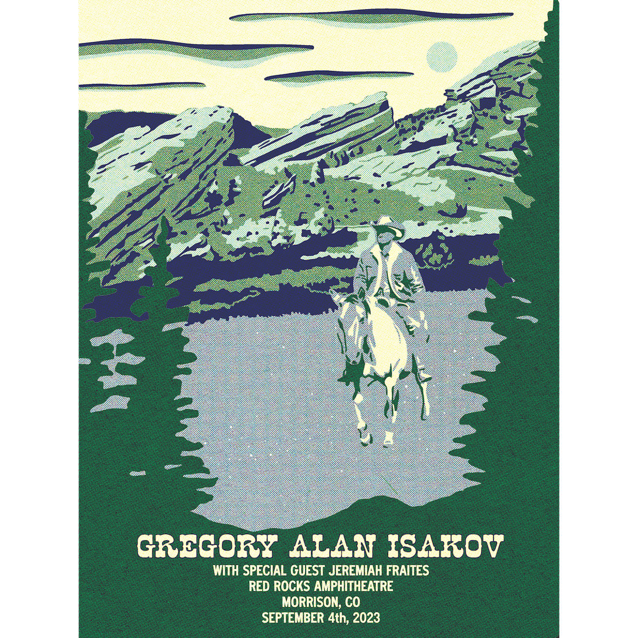 2nd Edition] Red Rocks Amphitheatre 2023 Poster | Gregory Alan