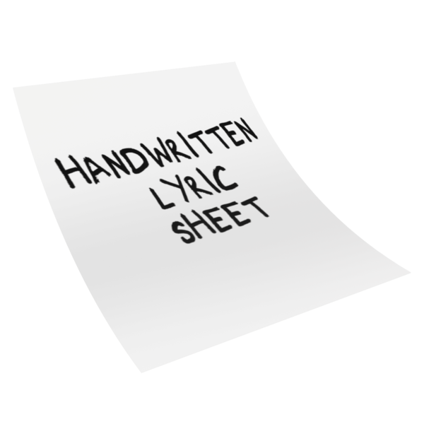Handwritten Song Lyrics by Donovan Woods thumb