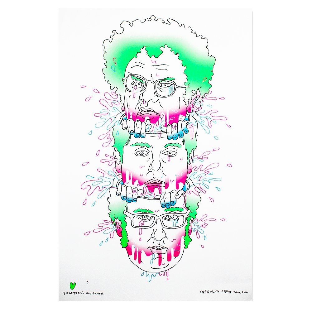 Limited Edition 2014 Tour Poster (Hand Numbered) | Tim and Eric 