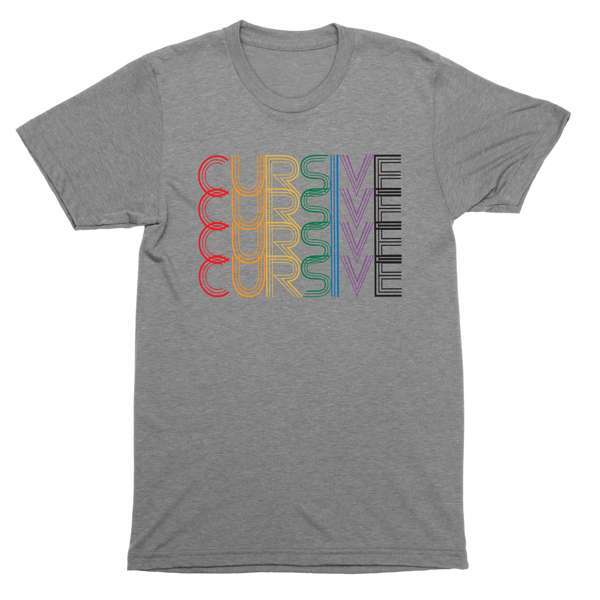 15P | Cursive - Dorothy's Rainbow T-Shirt thumb