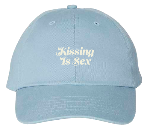 Kissing Is Sex Hat - Blue thumb