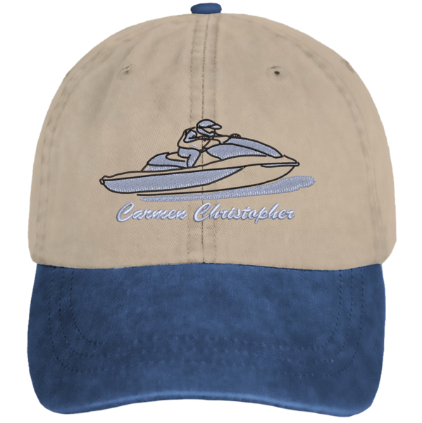 WaveRunner Hat - Stone/Royal thumb
