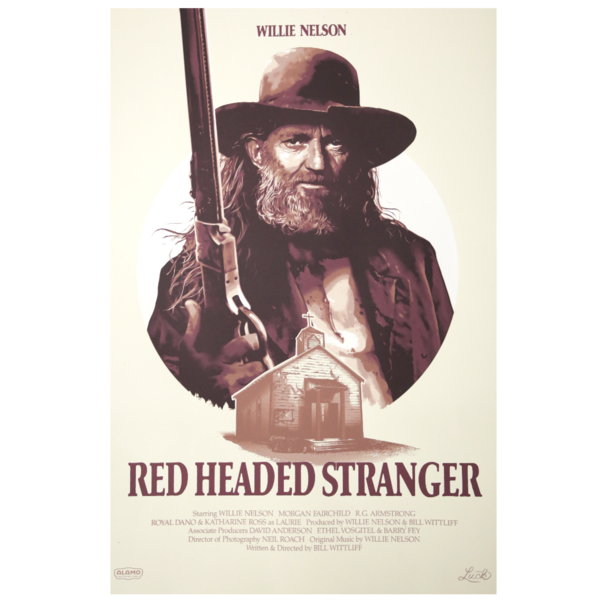 Red Headed Stranger Limited Edition Screen Print thumb