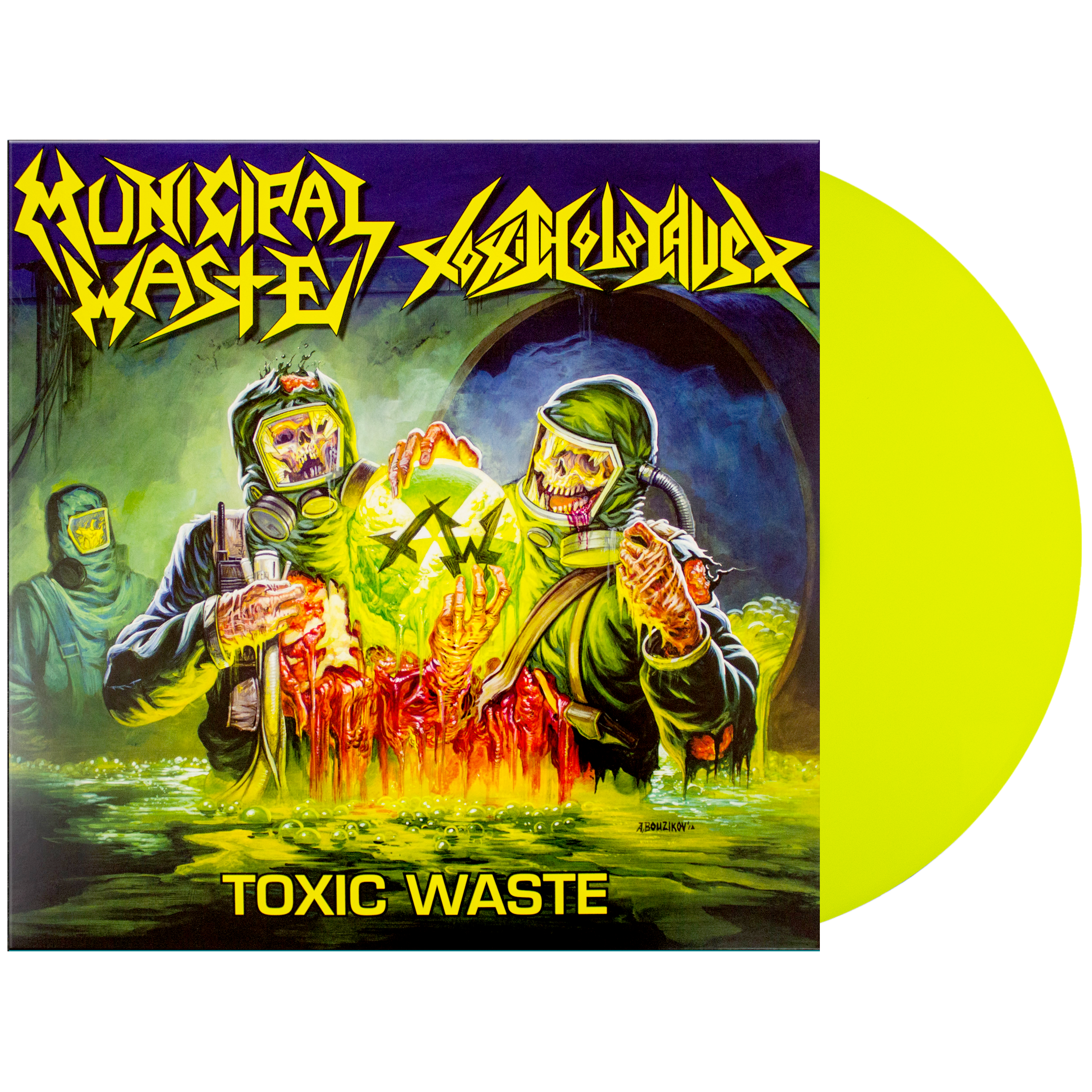 Municipal Waste / Toxic Holocaust: Toxic Waste Split Vinyl 12