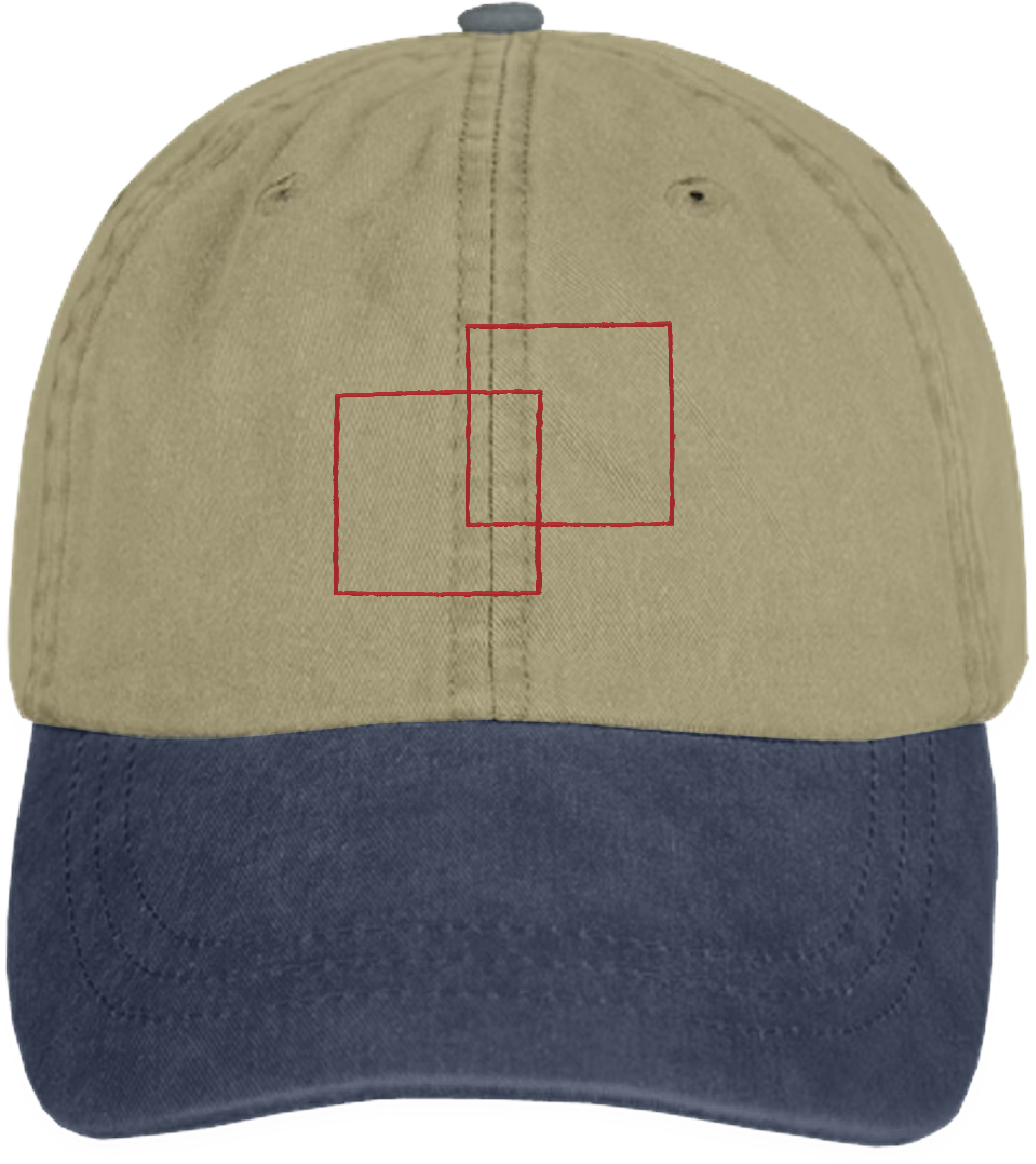Squares Hat - Khaki/Navy | Pinegrove | Online Store, Apparel