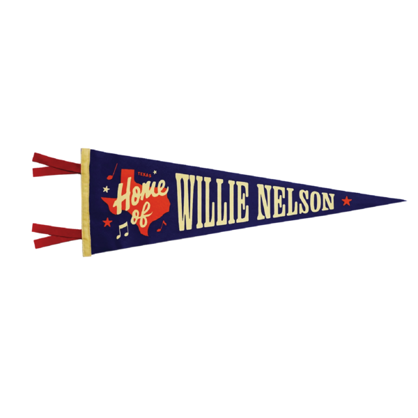 Home of Willie Nelson Pennant thumb