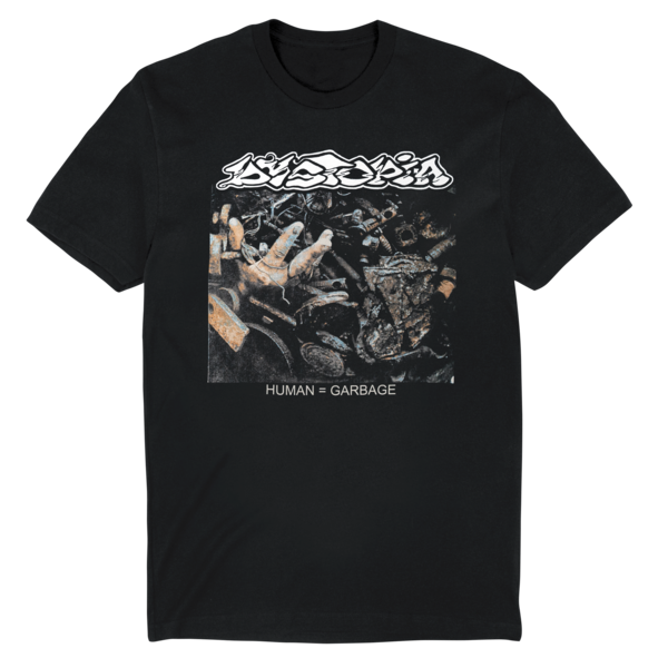 Dystopia: Human = Garbage Cover T-Shirt thumb