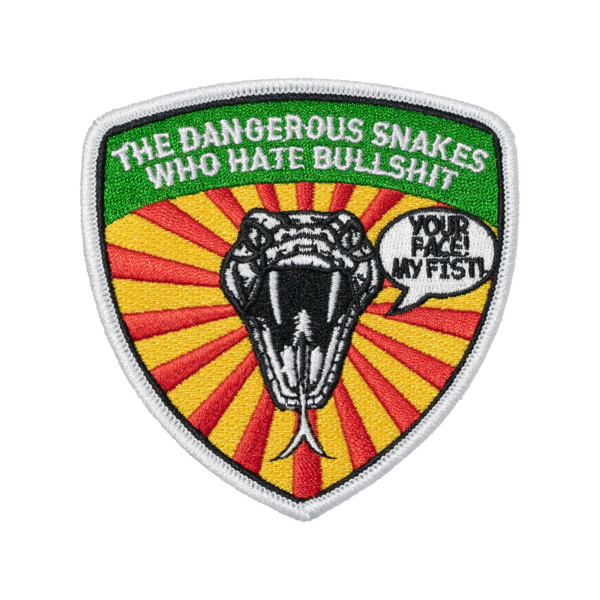 Snake Shield Embroidered Patch thumb