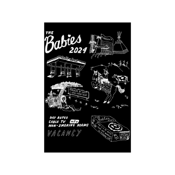 Doodle Poster - White Ink thumb