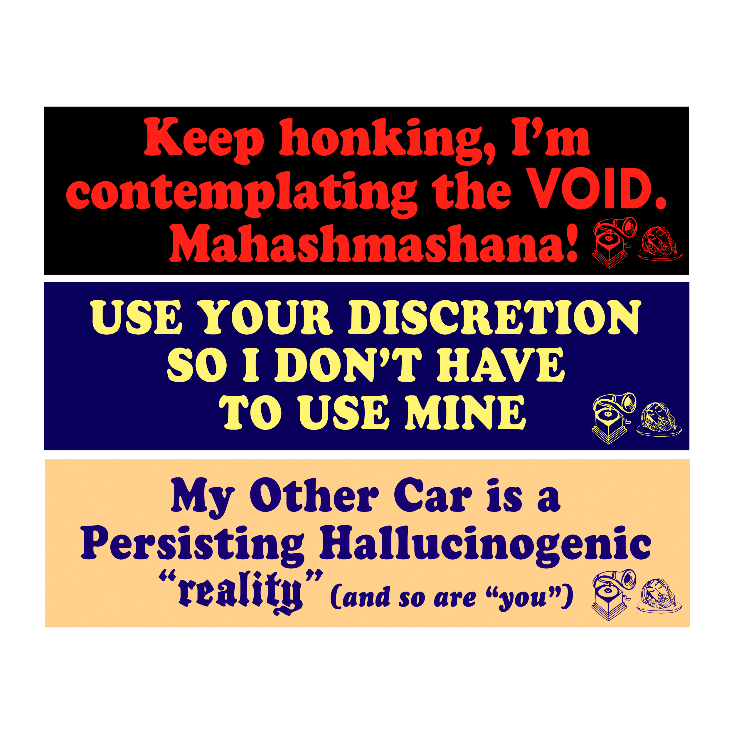 Inner Decay x Mahashmashana Complete Bumper Sticker Set