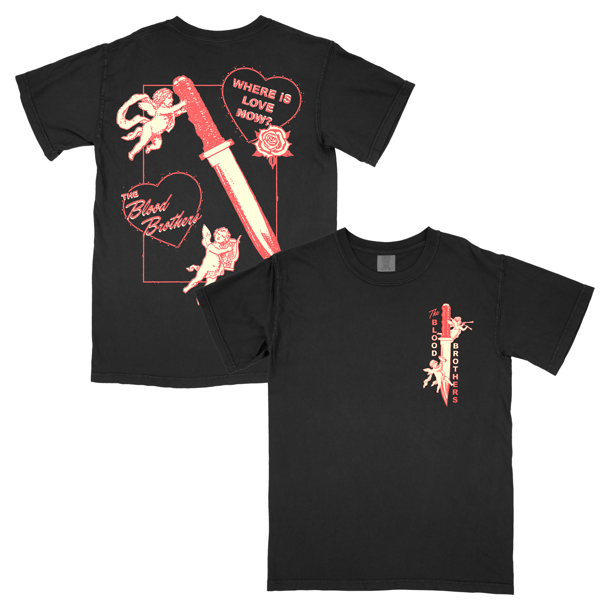 Where is Love Now? Tee (Black) | The Blood Brothers | Online Store